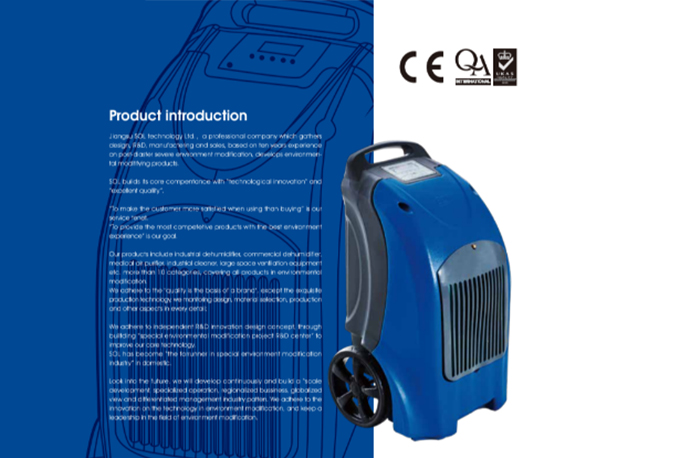 High-efficiency dehumidifier for post disaster DH-1502